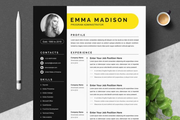 Download Clean and Modern Resume Template Word - Premium Bundle