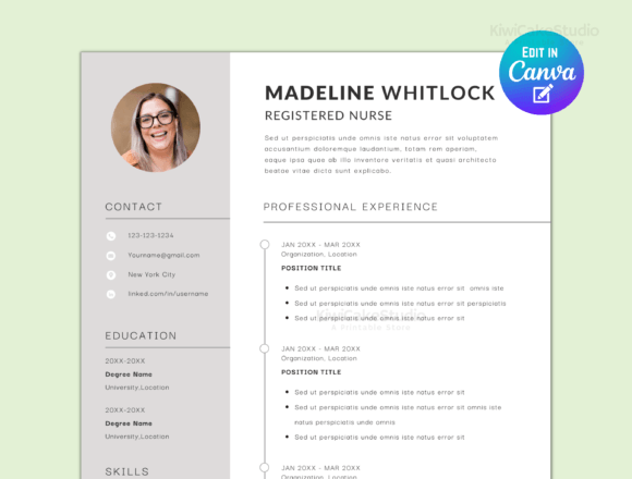 Download Resume and Cover Letter Template Nurse - Resume and cover letter template Collection