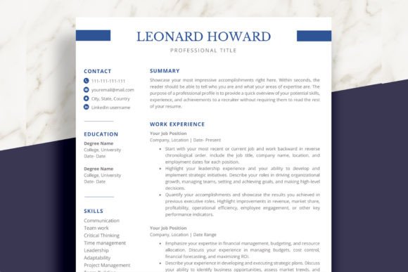 Download Professional Resume Template | Word CV - Premium Resources